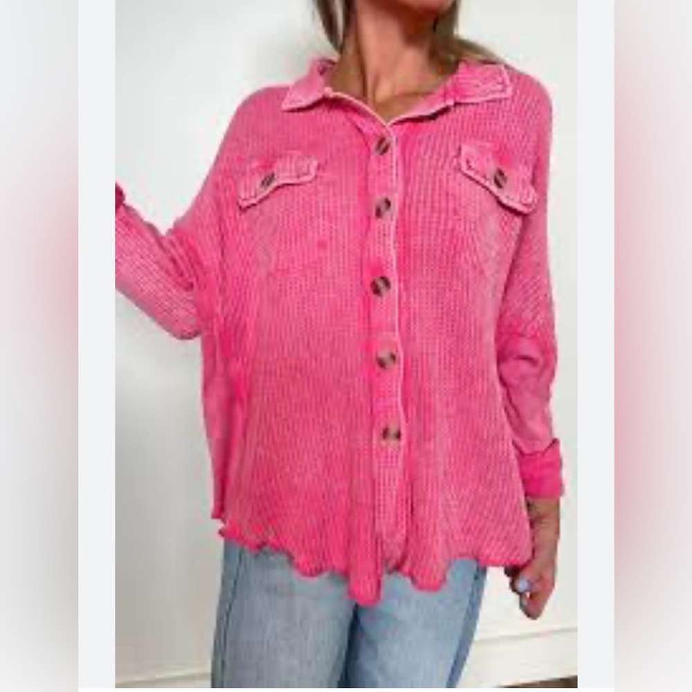 Zenana Outfitters Pink Jacket - Picture 3 of 16
